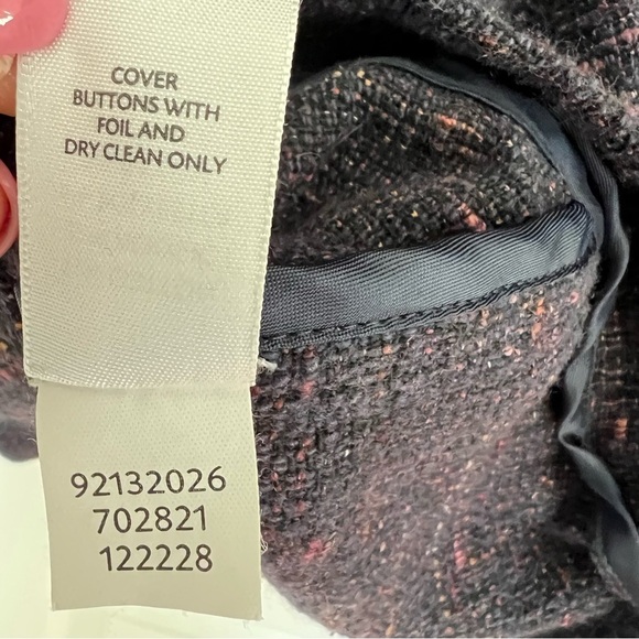 J. Jill Blazer Women’s‎ Medium Jacket Tweed Speckled Button Up 3/4 Sleeves Lined - Picture 6 of 6